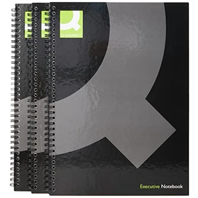 Imagen de QCONNECT WIREBOUND A4 HARDBACK BLACK