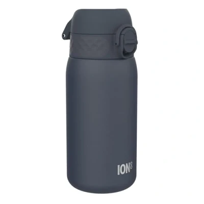 Imagen de Ion8 Botella Termica de Agua Acero Inoxidable para Niños, 320ml, Sin Fugas, Fácil Abrir, Lavavajillas Seguro, BPA, Tapa Abatible, Asa Transporte, Limpiar, Azul Marino