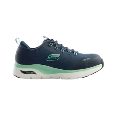 Imagen de Skechers Arch Fit Sr Ebinal, Botas de Seguridad y contra Incendios Mujer, Azul Claro/Azul Marino, 41 EU