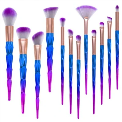 Imagen de Brochas de Maquillaje,12pcs Maquillaje Profesional Pinceles Ojos Rubor Contorno los Labios Corrector Cosméticas