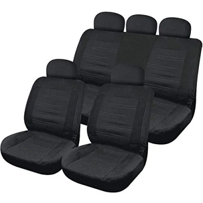 Imagen de Sumex FUN995B Car+ California Funda de Asiento Universal Microfibra con Espuma 3 mm, Color Negro (Juego 12)