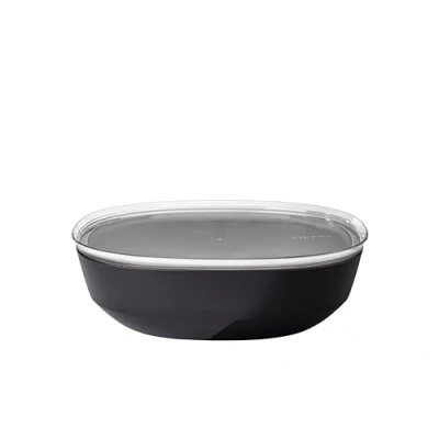 Imagen de Mepal Cuenco para servir con tapa Silueta Apto lavavajillas y microondas Plato ensaladas Platos tapas Vajilla 4000 ml Nordic black