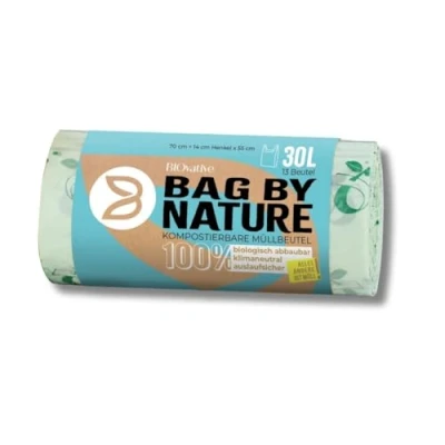 Imagen de bolsas compostables para residuos orgánicos 30L con asa 39 Fabricadas en Alemania, 100% y biodegradables también 6L, 10L, 20L