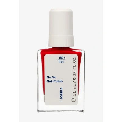 Imagen de KORRES No Nail Polish 48 Coral Red: esmalte de uñas vegano 10 Free con efecto gel, alto poder cubriente y brillo brillante, resistente a las grietas, 11 ml
