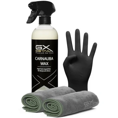 Imagen de GxDetail Cera Líquida de Carnauba para Coche 500 ml. Brillo Profundo y Protección Duradera Acabado Hidrofóbico Resistencia UV Fácil Aplicación Secado Rápido