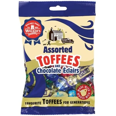 Imagen de Walkers Assorted Toffees and Chcolate Eclairs Bag 150g