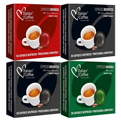 Imagen de Nespresso Profesional Capsulas Compatibles Degustación 3 Variedades 200 cafés