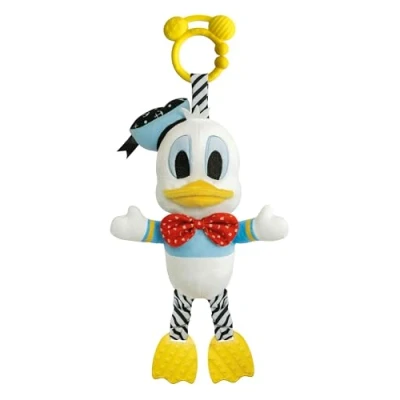 Imagen de Clementoni Disney Baby First Activities Donald Peluche de bebé Primera Infancia, Actividades Muñeco recién Nacido Juego Cochecito, Masaje encías, Lavable, Multicolor (17921)