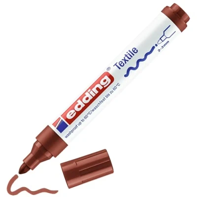 Imagen de Edding e 370 Rotulador Permanente con Bala Punta 1MM Marron, 1