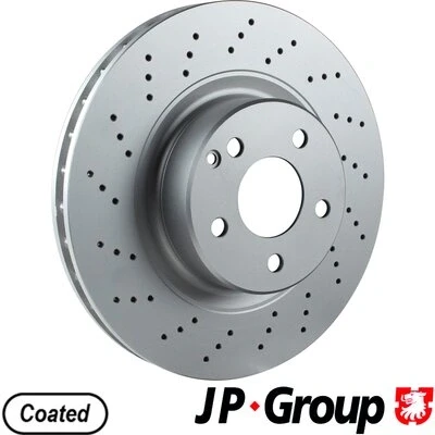 Imagen de JP GROUP 1363102900 Disco de freno Eje delantero 330 32 5 ventilado revestido MERCEDES BENZ: Clase S Berlina, Coupé