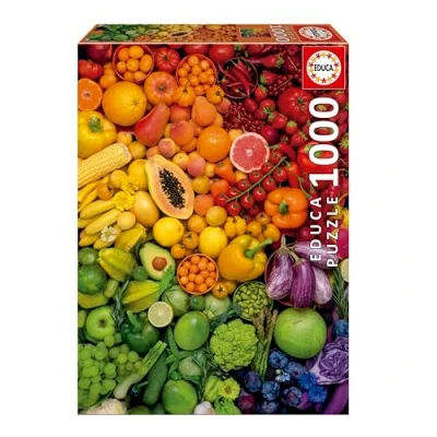 Imagen de Educa Puzzle de 1000 Piezas para Adultos Vitaminas Coloridas. Incluye Pegamento Fix Puzzle. Medidas: 48 x 68 cm. A Partir 14 años (20178)