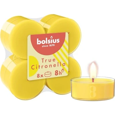 Imagen de Bolsius Maxi Tea Lights True Citronella 8 Pieces