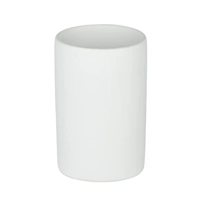 Imagen de WENKO Vaso higiene Dental Polaris Blanco Mate cerámica Soporte para cepillos de Dientes, y Pasta Dientes