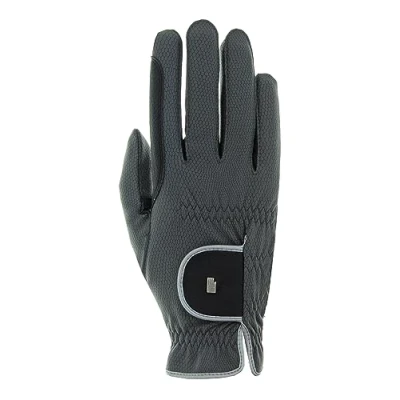 Imagen de Roeckl Guantes deportivos de equitación Malta Winter para invierno, antracita/plata 6,5