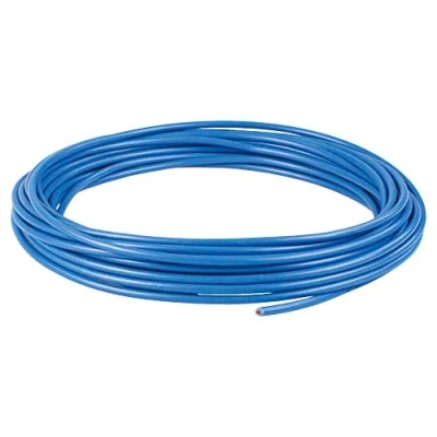 Imagen de as Schwabe TechnikProdukte Cable de conexión 5 m H07V K 6,0 mm², Conductor cobre fino trenzado con aislamiento plástico Para el cableado enchufes y luces Azul I 30045