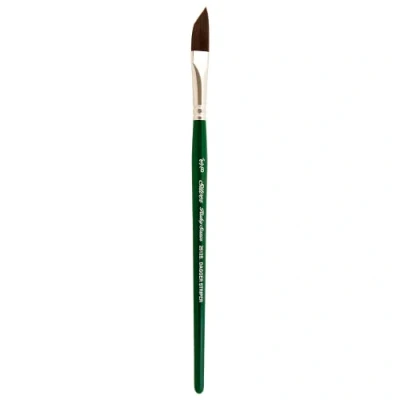 Imagen de Silver Brush Limited 2512S3/8 Ruby Satin Pincel de daga para acrílicos en forma líquida Mango corto 3/8&quot;