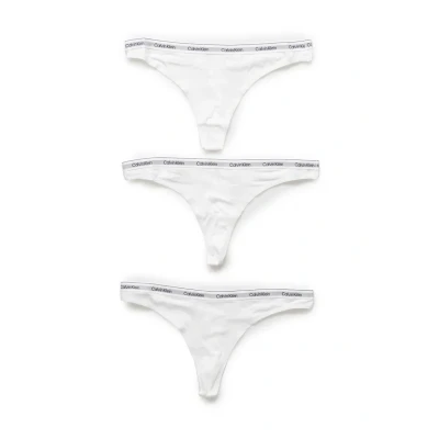 Imagen de Calvin Klein 3 PACK Tanga, Mujer, Talla: XS, White