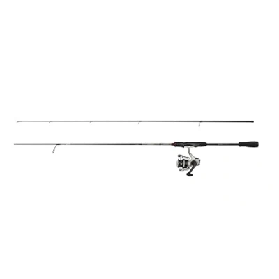Imagen de Abu Garcia MAX X Spinning Combo, Caña y Carrete de Pesca Agua Dulce Lucioperca Zander, Fuerte Ligero Versátil, Negro Gris, 2.44m Moderadamente Rápida, Tamaño 2500