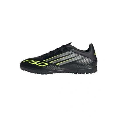 Imagen de adidas Performance F50 CLUB TF Botas de fútbol multitacos, Hombre, Talla: 48, Core black/iron metallic/lucid lemon Zapatos
