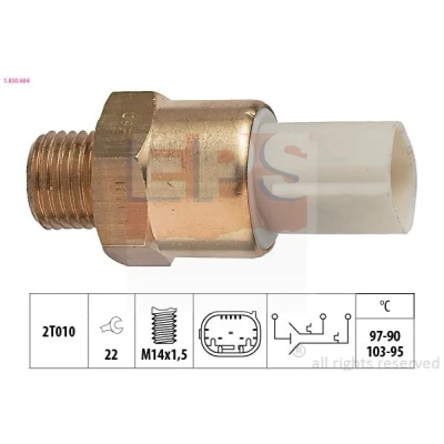 Imagen de Interruptor de temperatura, ventilador del radiador EPS 1.850.684