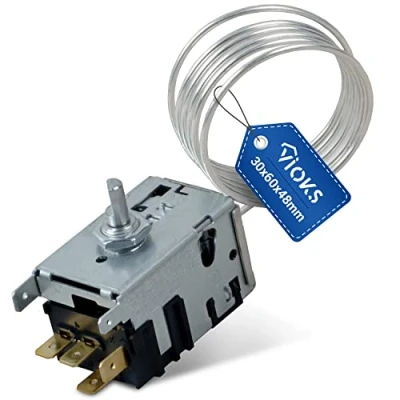 Imagen de Termostato de repuesto para Danfoss 077B3642, tubo capilar 4 x 6,3 mm, frigorífico y congelador
