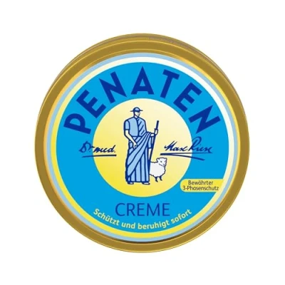 Imagen de Penaten crema (150 ml), protectora para bebés con protección contra la humedad y de piel, calma protege inmediatamente piel sensible del bebé gracias al óxido zinc