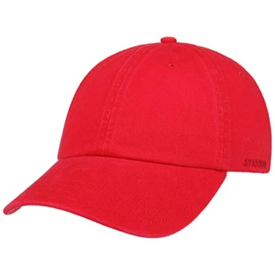Imagen de Stetson Gorra de Béisbol Rector Mujer/Hombre Protector UV Sol Hebilla Metal, con Visera Verano/Invierno Talla única Burdeos