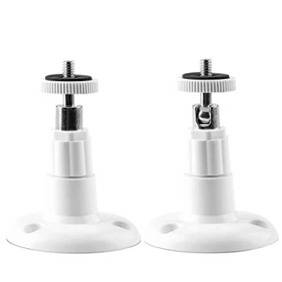 Imagen de OOTSR (2 Piezas) cámara de Seguridad Montaje Pared Interior/Exterior, Soporte en Techo Ajustable para Arlo, Arlo Pro y Otros Modelos compatibles (Blanco)