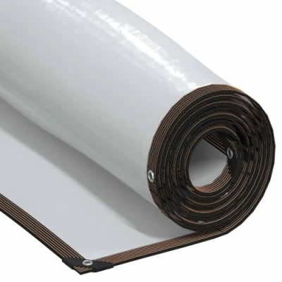 Imagen de vidaXL lona transparente con ojales polietileno 4x6 m, transparente, de alta resistencia,