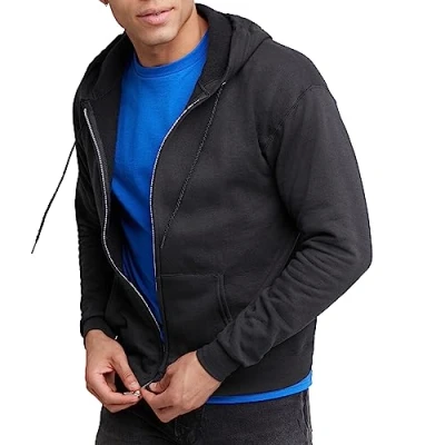 Imagen de Hanes Sudadera con Capucha para Hombre, Opaca, Negro, XL