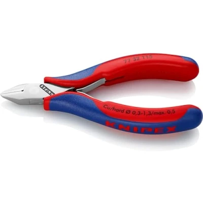 Imagen de Knipex Alicates de corte diagonal para electrónica con fundas multicomponentes 115 mm 77 32