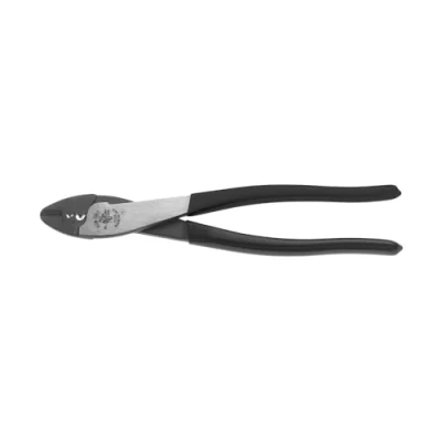 Imagen de Klein Tools Herramienta de corte/crimpado 1006, fabricada en Estados Unidos, engarza terminales y conectores sin soldadura 10 a 22 AWG, con cortador alambre nariz cónica