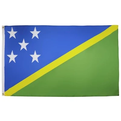 Imagen de AZ FLAG Bandera Islas Salomón 90x60 cm Salomonense 100% Poliéster Con Ojales de Metal integrados 50g Colores Vivos Y Resistente A La Decoloración