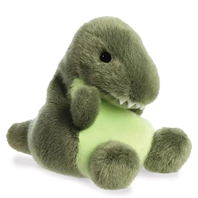Imagen de Aurora World Dinosaurio Aurora, 33617, Palm Pals Tyranno T Rex, 13cm, Peluche, Verde, Color