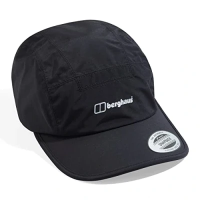 Imagen de Berghaus Gorra Impermeable de Inflexión Unisex., Unisex, Tapa, 4X000028BP6, Negro/Negro, Talla única