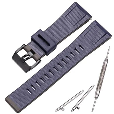Imagen de MCXGL correa de resina adecuada para Caiso G Shock GA 2000 PRG 600 650 PRW 6600 hombre, goma, impermeable, 24 mm, accesorios reloj (azul oscuro negro)