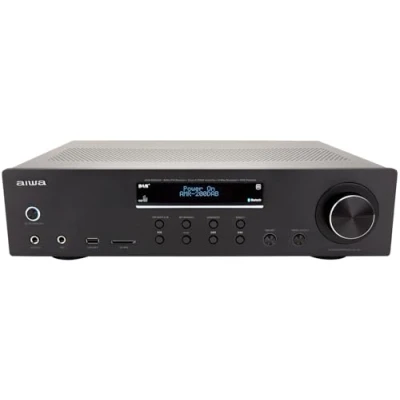 Imagen de Aiwa AMR 200DAB/BK: Amplificador, Receptor AV Dab+, con Bluetooth 5.0, 200W, Puerto USB, Lector Tarjeta SD. Color: Negro