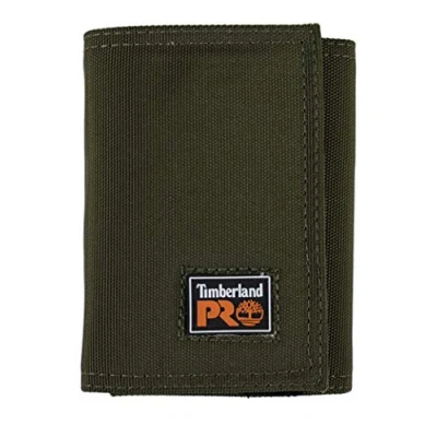 Imagen de Timberland PRO Men&#039;s Heavy Duty Fabric RFID Trifold Wallet with ID Window Billetera, Verde Oliva, Taille Unique para Hombre