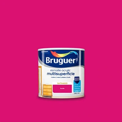 Imagen de Bruguer Acrylic Multisuperficie Esmalte al agua Satinado Fucsia 250 ml