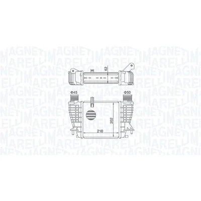 Imagen de MAGNETI MARELLI 351319204710 Intercooler NISSAN: NV200 Furgón / Familiar, Evalia Bus, Note I, RENAULT: CLIO 3 Kasten,