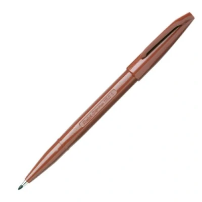 Imagen de Pentel Signo Pluma Fina Fibra Punta Fieltro Acrílico Marron, Pack Of 1