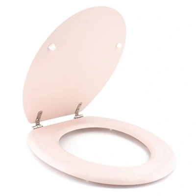 Imagen de Gelco Design Dolce Tapa del Inodoro, Madera de ingeniería, Rosa, 44 x 37,5 5,5 cm