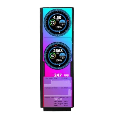 Imagen de VSDISPLAY Pantalla de PC para Y60 computadora Box, LCD 12.6 Pulgadas 1920X515 IPS EDP, con 2 Mini Puertos Video HDMI