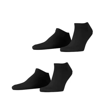 Imagen de ESPRIT Basic Uni Multipack M Sn algodón lisos 2 pares, Calcetines cortos Hombre, Negro Black 3000, 47 50