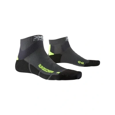 Imagen de X Socks Run Discovery Calcetines Deportivos Para Correr Hombre Mujer Calcetines, Unisex adulto, Charcoal/Phyton Yellow/Black, 39/41