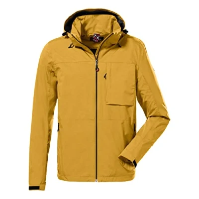 Imagen de Killtec Men&#039;s Chaqueta funcional/chaqueta para exteriores con capucha cremallera KOS 106 MN JCKT, dark yellow, XL, 38017 000