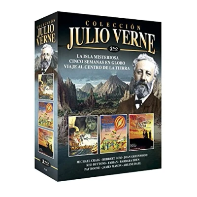 Imagen de Julio Verne Colección 3 Blu Ray la Isla Misteriosa + Cinco Semanas en Globo Viaje al Centro de Tierra [Blu ray]