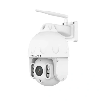 Imagen de Foscam Cámara IP Domo PTZ Wi Fi para Exteriores de 8MP con focos y Seguimiento Inteligente SD8P Blanca