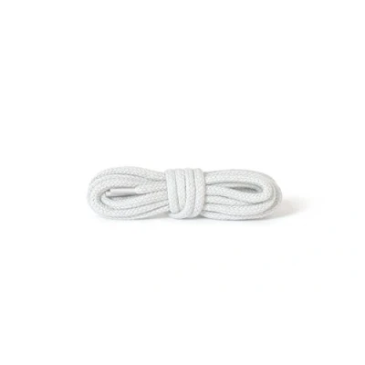 Imagen de Kaps Cordones Gruesos Redondos, 5 6 mm de diámetro, Duraderos 100% Algodón para Calzado Casual, Fabricados en Europa, 1 par (120 cm 47 inch to 8 eyelet pairs/ 01 white)