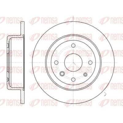 Imagen de REMSA 61321.00 Disco de freno Eje trasero 276, 276 12 4 macizo CHEVROLET: Epica Berlina